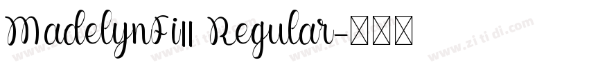MadelynFi11 Regular字体转换